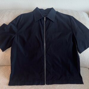 Givenchy Black Zip-Up Shirt